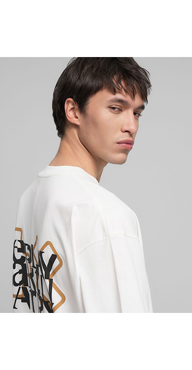オーバーフィット REPLAY X MARTIN GARRIX ロゴ&レタリング Tシャツ 詳細画像 オフホワイト 7